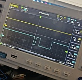 Route calibration diagnosing UART signal